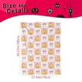thumbnail image 2 of Halloween Fleece Blanket 27.5"x39.5" Cute Bow Bats/Pumpkin Pattern Sherpa Blanket Cartoon Checkered Halloween Fuzzy Plush Throw for Kids Boys Girls,Bowknot Animal Print Decor for Bed Couch(501#D), 2 of 3