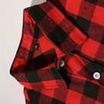 thumbnail image 7 of HCNTES Flannel Shirt for Men Long Sleeve Vintage Buttons Down Plaid Shirt with Chest Pocket(Z01-Wine,XL), 7 of 7