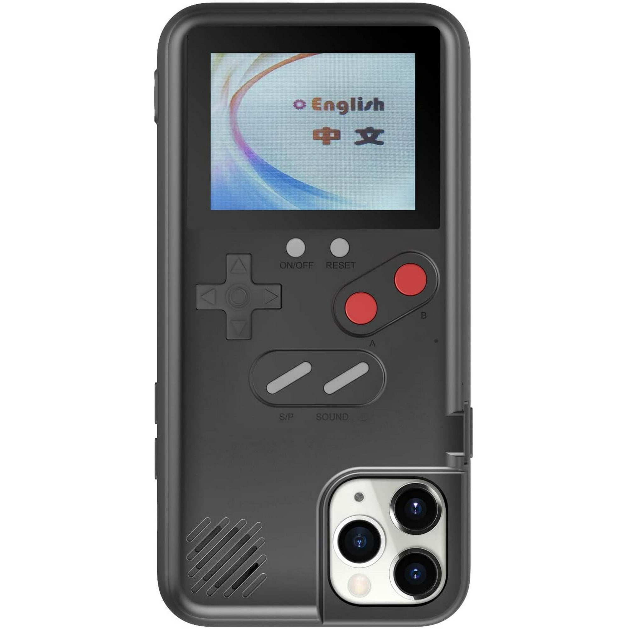 Handheld Game Console Case for iPhone 36 Retro Games Playable Phone Case Cool 3D Case for iPhone 11 Pro max Black