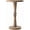 Brown, variant on YANGLI Traditional Rustic Pedestal Table, Round Tray Top End Table with Farmhouse Distressed Finish for Small Spaces, Dark Brown
