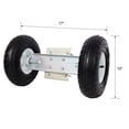 thumbnail image 2 of Dual Gate Wheel 10" Pneumatic Tires, Heavy Duty for Driveway Chain Link Fence, Gate Supporter Wheel Caster for Metal Tube Gates, Gate Helper Wheel for Swing Sliding Gate, 300lb, 2 of 12