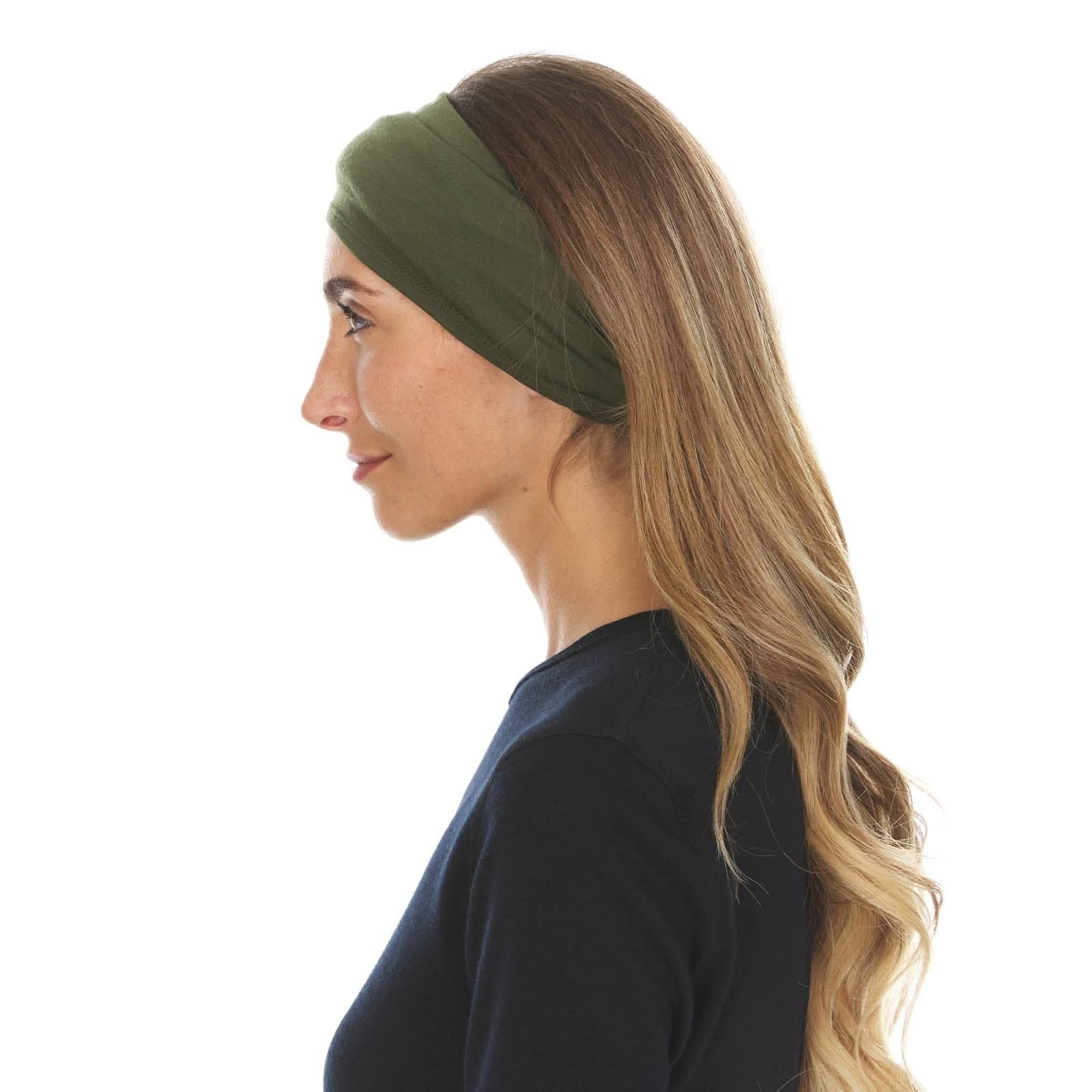 Woolverino - Merino Wool Microweight Multiclava - Multifunctional Headwear- UV Protection - Hiking Neck Gaiter - Hunting Balaclava - Olive Drab