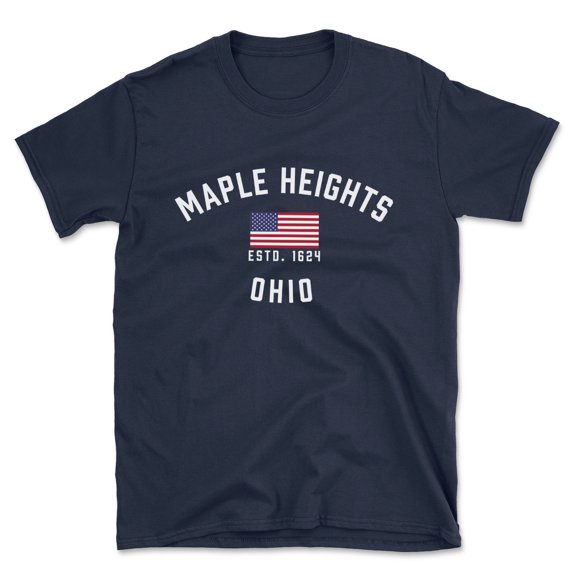 Maple Heights Ohio Patriot Men's Cotton T-Shirt