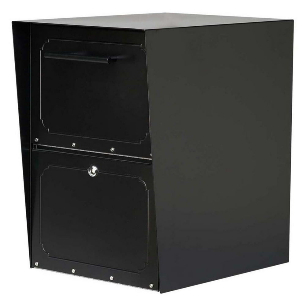 Architectural Mailboxes Oasis Locking Post Mount Drop Box, Bronze