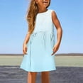 thumbnail image 2 of Jamsmile Toddler Girls Dress Summer Sleeveless Gradient Print Beach A Line Dresses Little Girls Beach Princess Sundress, 2 of 5