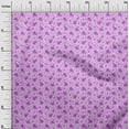 thumbnail image 3 of oneOone Polyester Spandex Purple Fabric Florals Craft Projects Decor Fabric Printed By The Yard 56 Inch Wide, 3 of 4