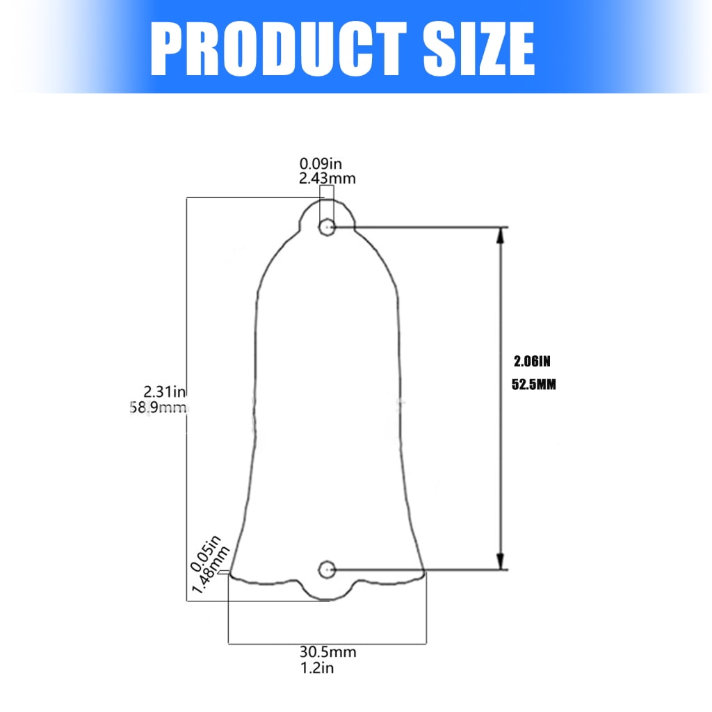 Electric Guitar Trusses Rod Cover 2 Holes Trusses Rod Cover Plate Guitar Part