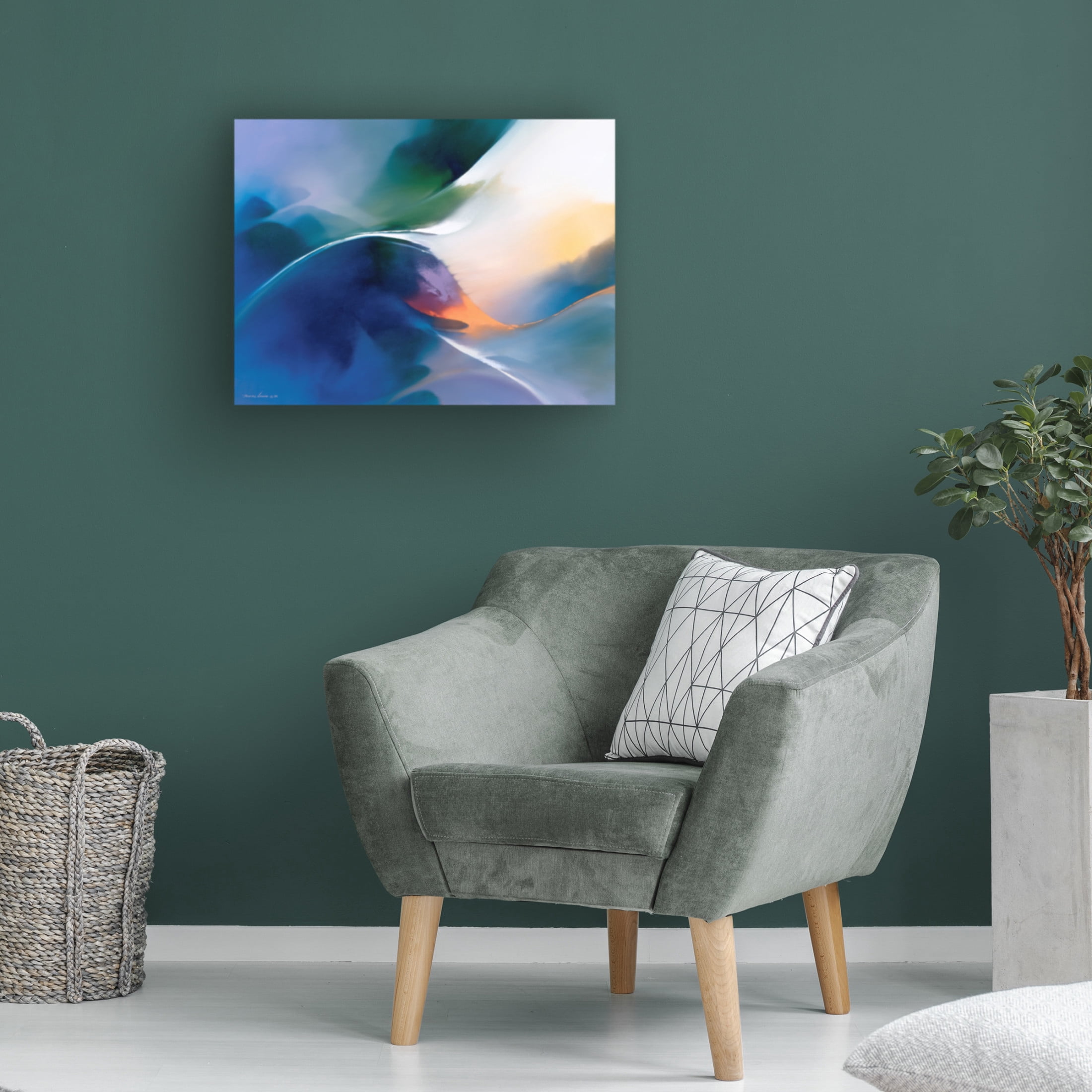 Canvas Wall Art - Thomas Leung 'Zenith' Wall Art for Living Room, Bedroom, or Office Décor by Trademark Fine Art - 19 x 14 Inches