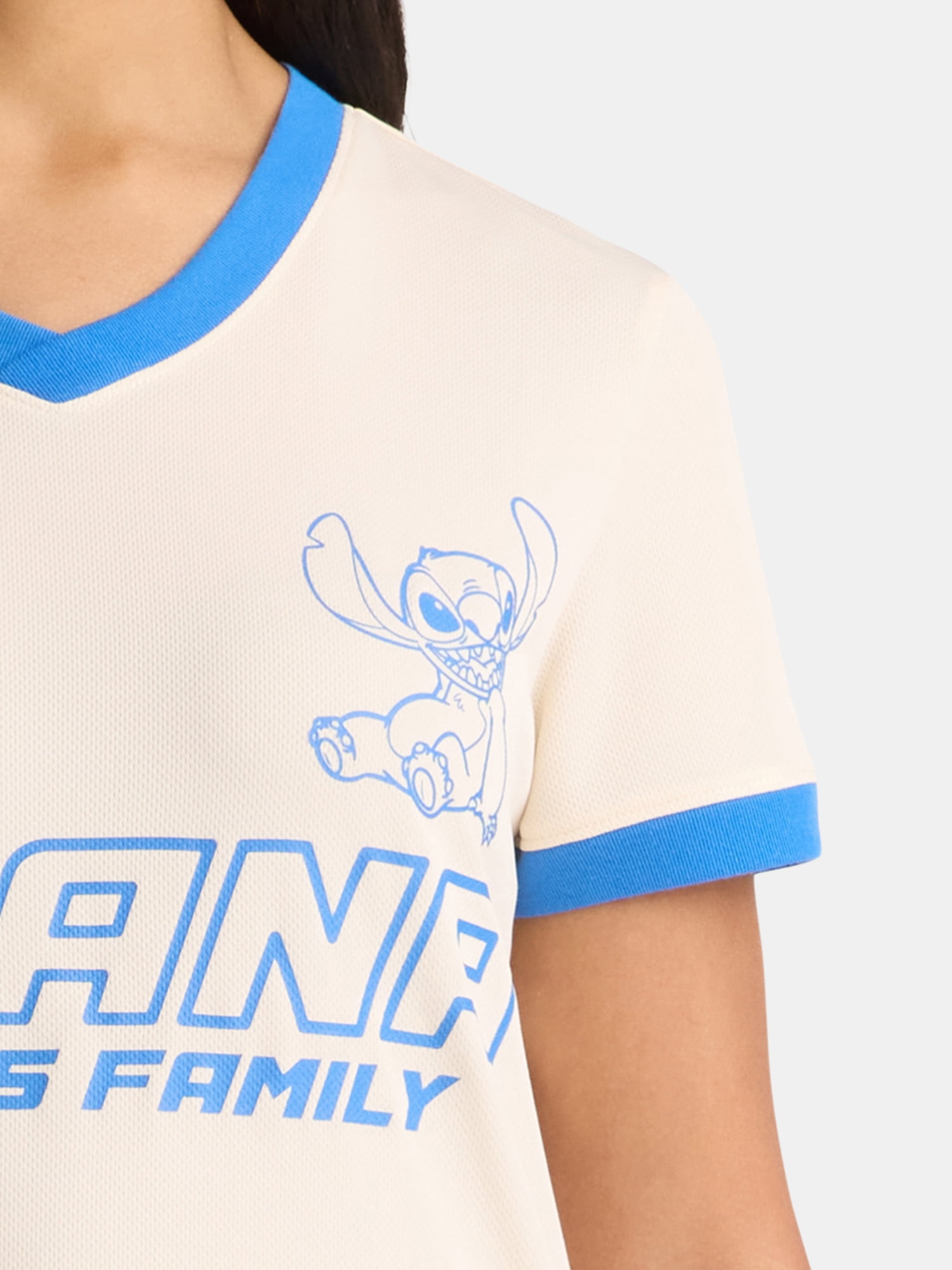 Disney Stitch Women’s Sporty Graphic Tee, Sizes XXS-XXL