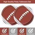 thumbnail image 3 of American Football Party Decorations Disposable Oval Football Plates 7 Inch Paper Plates January Sports Events Football Theme Party Supplies Birthday Decoration Carnival Dinner Tableware, 3 of 7