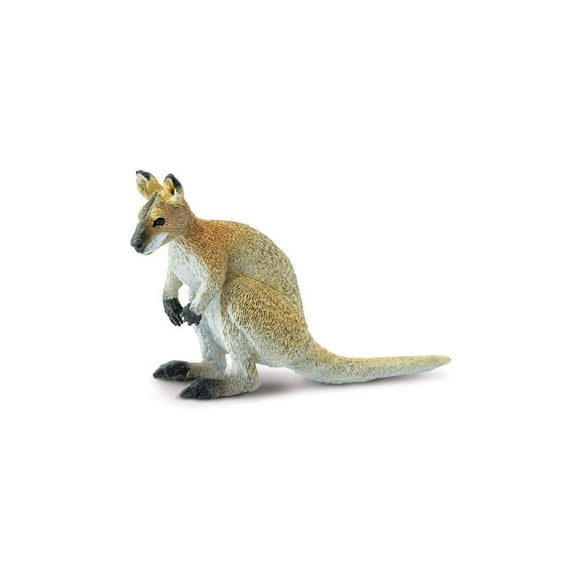 Safari Ltd. Wallaby Figurine - Lifelike 2.5" Model Figure - Educational Toy for Boys, Girls, and Kids Ages 3 