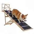 thumbnail image 1 of Gymax 6-level Foldable Dog Ramp w/Non-slip Carpet Removable Side Rails Platform, 1 of 10