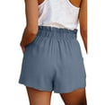 thumbnail image 3 of Qmyliery Women’s Summer Casual Loose Short Pants Fashion  Tie-up Elastic High Waist Shorts, 3 of 8