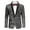 Silver black, variant on Mens Floral Tuxedo Suit Jacket Stylish Dinner Blazer Jackets for Wedding Party Prom