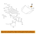 thumbnail image 3 of For 07-10 Elantra Front Hood Hinge Bracket Left Driver Side HY1236120 791102H000, 3 of 5