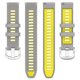thumbnail image 5 of Correa inteligente para fitness de 18 mm en gris y amarillo. Correa de silicona flexible de repuesto para pulseras deportivas., 5 of 5