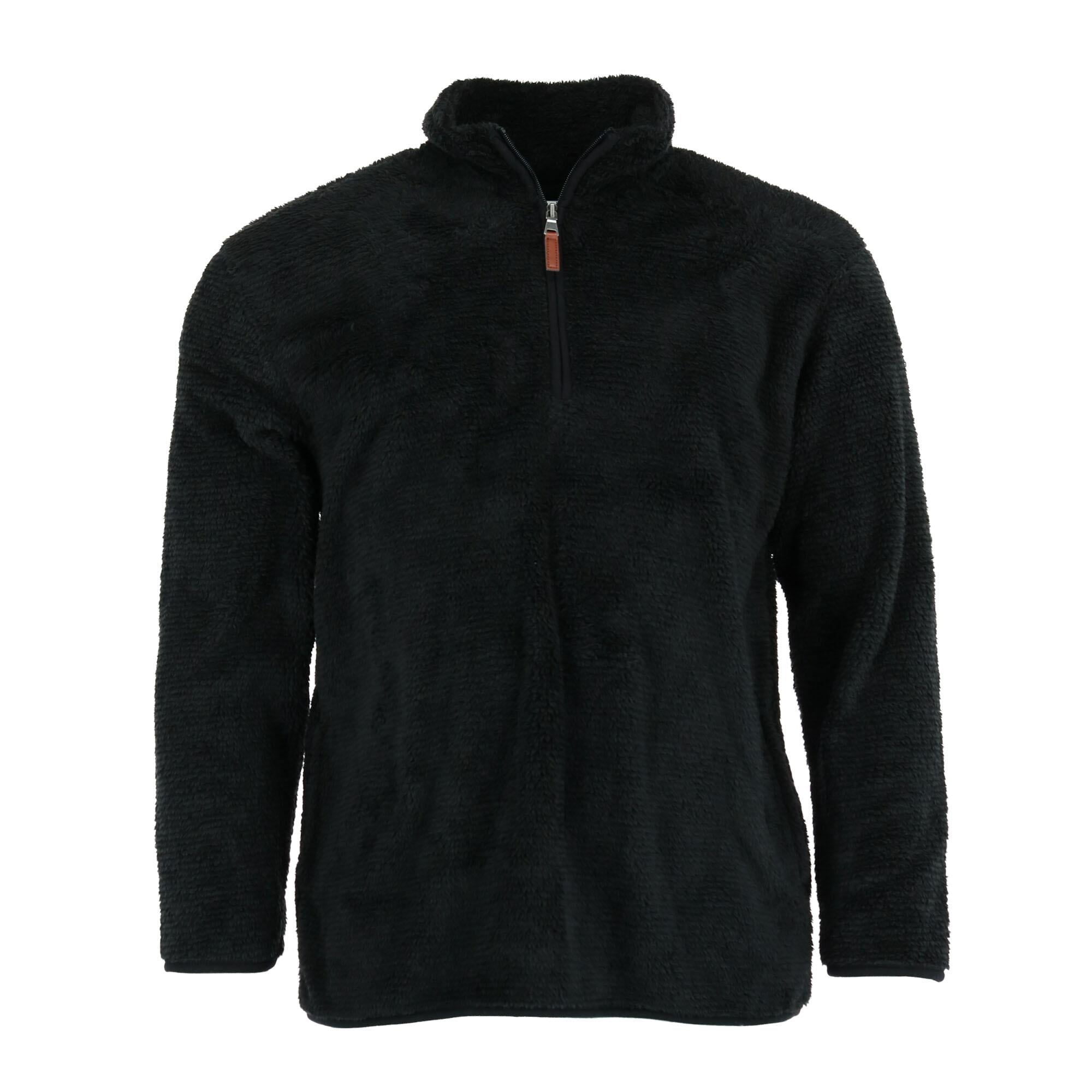 men's fuzzy quarter zip