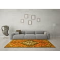 thumbnail image 3 of Ahgly Company Machine Washable Indoor Rectangle Persian Yellow Traditional Area Rugs, 5' x 8', 3 of 4