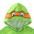 thumbnail image 4 of Nickelodeon Teenage Mutant Ninja Turtles TMNT Michelangelo Long Sleeve Hooded Shirt (Boys), Sizes 4-20, 4 of 9