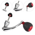 thumbnail image 3 of Carrete Pesca Rojo Tamaño M Giratoria Metal Modificado Balancín Pequeño Mediano Carrete Pesca Plegable Metal Brazo Basculante (rojo) (M), 3 of 5