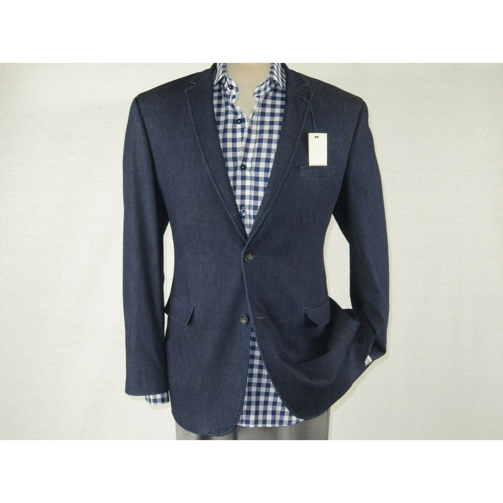 men's denim sport coat