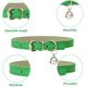 thumbnail image 1 of Paquete de 8 collares de cuero para gatos con campanas y hebillas de metal pulidas ajustables duraderas y hechas a mano Feliz Sencillez, 1 of 3