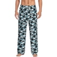 thumbnail image 2 of Lsque Angry Shark Print Men's Pajama Pants, Lounge Pant - Comfortable Home Wear,Elastic Waistband, Stylish Design-XX-Large, 2 of 9