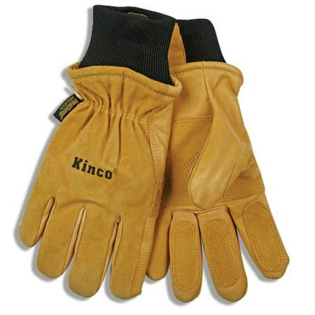 Kinco 901L Ski Gloves, Pigskin Leather, Reinforced Palm And Fingers, Heatkeep Thermal Lining,
