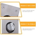 thumbnail image 3 of BRIGHTFUFU 1Pc Stainless Steel Rotation Hinge Silver for Wood Doors Practical Durable Fit, 3 of 7