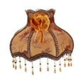 thumbnail image 3 of Pantalla de lámpara con flecos, pantalla de tela, de lámpara de tela, estilo vintage elegante, cubierta de con borlas, de de mesa para cafetería. Marrón, 3 of 10