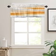 thumbnail image 2 of Orange Gray White Kitchen Valances for Windows 42x12 Inch Kitchen Curtains Valances Rod Pocket Farmhouse Abstract Ombre Texture Bathroom Window Valances for Window Treatment Decor, 2 of 6