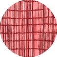 thumbnail image 1 of Ahgly Company Indoor Round Abstract Red Modern Area Rugs, 4' Round, 1 of 4