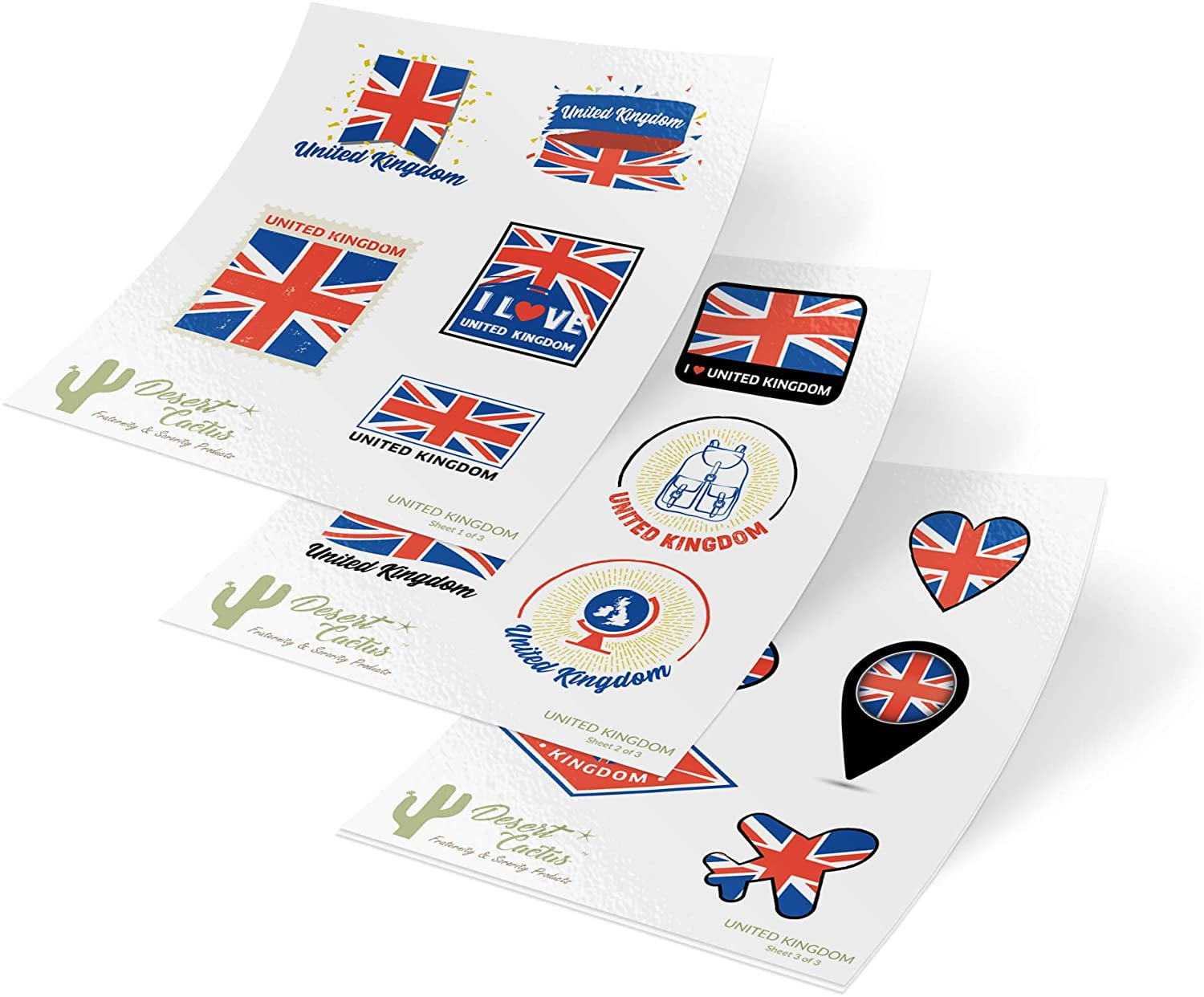 UNITED KINGDOM COUNTRY VINYL FLAG DECAL STICKER