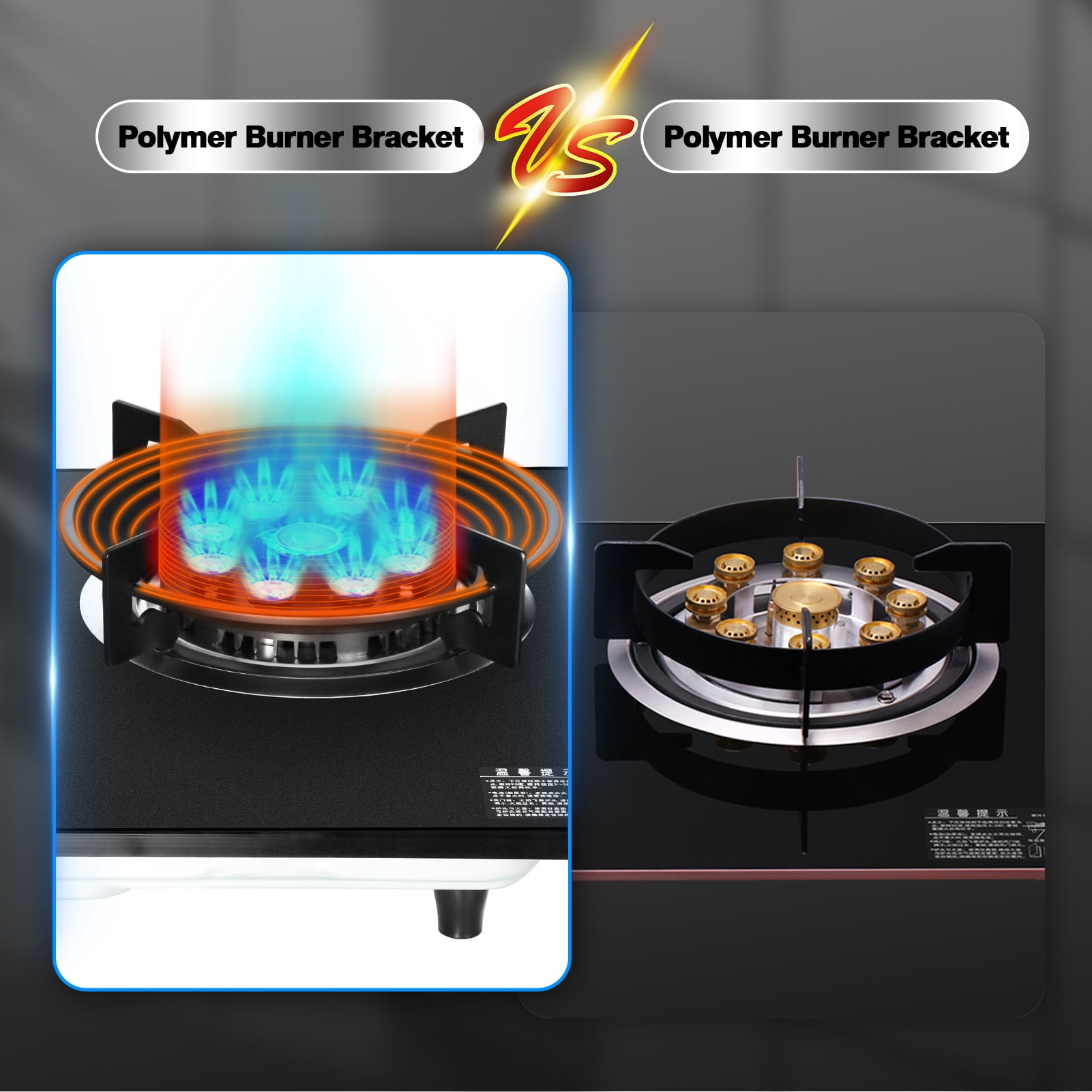 Wobythan 2 Burner Camp Stove, 56000BTU Outdoor Camping Gas Stove Double Burners Kitchen Cooker