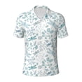 thumbnail image 2 of Daiia Dragonfly Pattern Men’s Polo Shirts,Solid Deck Shirt,Classic Fit, Breathable Cotton Polo for Casual and Sport Wear-Large, 2 of 7