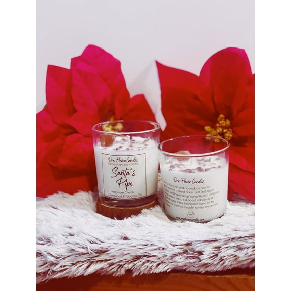 Santa's Pipe - Crystal Candle
