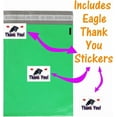 thumbnail image 7 of x 19", 12x15.5, 10x13" Mailers Combo Pack, , Purple, Blue, Green, Yellow, Self Sealing Shipping Bag Envelopes, 14x19, 12x15 Plastic 5 Designer Colors, Eagle Stickers (12.5 x 15", 25), 7 of 7