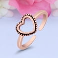 thumbnail image 4 of 7mm Heart Toe Band Ring 925 Sterling Silver Thin Adjustable Stylish Rings For Women, 4 of 5