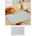 thumbnail image 6 of Placemats Set of 6, Blue Geometric Modern Art Abstract Kitchen Table Placemats,Non Slip Washable Dining Table Mats Set for Wedding Holiday Party Decoration, 6 of 6