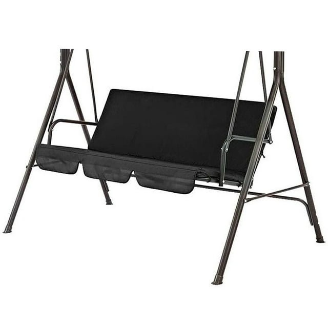 Funda de repuesto impermeable Toystoory para asiento oscilante 3 plazas Jardín y Patio negro