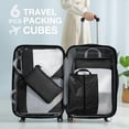thumbnail image 3 of Ababeny Compression Packing Cubes for Suitcases, Packing Cubes for Travel Luggage Organizer Women Men,6pack, Black, 3 of 7