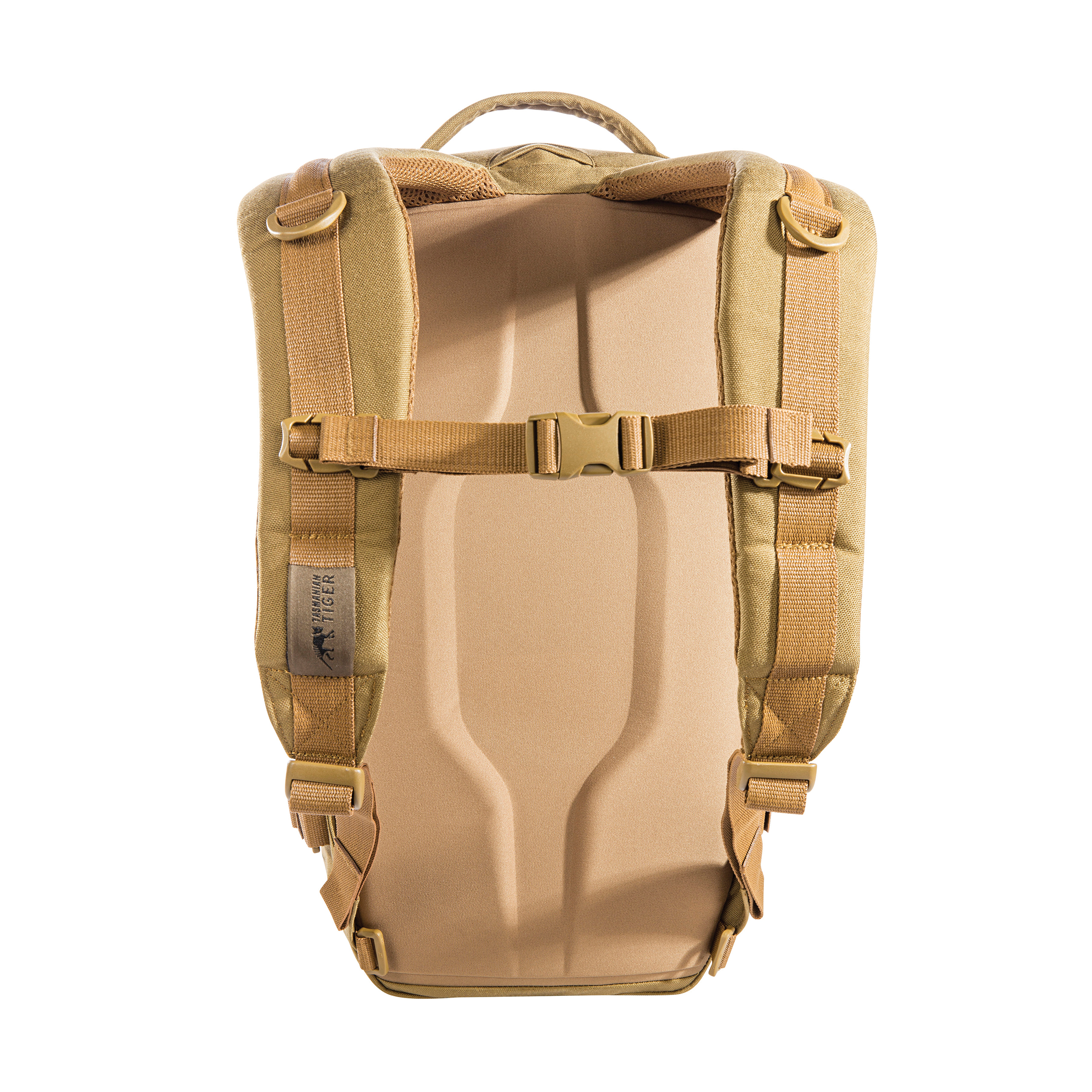 Tasmanian Tiger Modular Daypack L, Compact Backpack, Internal and External MOLLE, Cordura 700D, YKK Zippers, Coyote