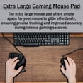 thumbnail image 7 of Gaming Mat 3XL Mouse Pad, Keyboard Mouse Pad Large Office Mousepads, Renmture Desk Pad Non-Slip Rubber Base Waterproof with Stitched Edges, 35.4 X 15.7 inch for Work/Game/Office/Home Board, 7 of 7
