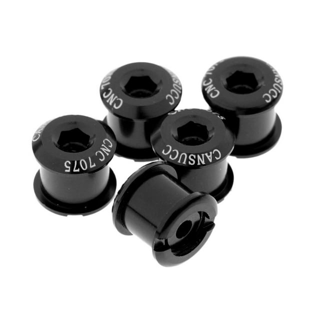 5 Pieces Bike Cycling Crank Chainring Chain Wheel Bolts Nuts Gear , M8x5mm