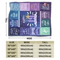 thumbnail image 3 of Wijzvio Happy 19th Birthday Throw Blanket Soft Fuzzy Fleece Blanket For Couch Bed Living Room Decoration 80"X60", 3 of 9