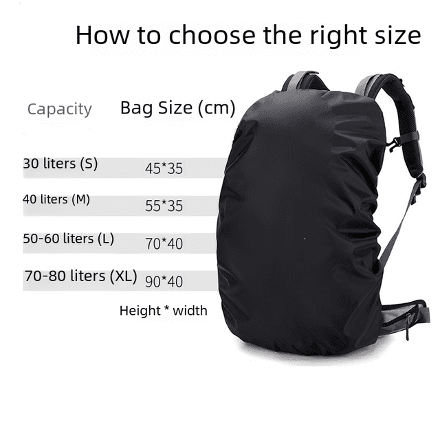 Funda para mochila de montañismo al aire libre, funda universal para lluvia y polvo, funda impermeable para mochila escolar