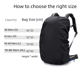 thumbnail image 2 of Funda para mochila de montañismo al aire libre, funda universal para lluvia y polvo, funda impermeable para mochila escolar, 2 of 4