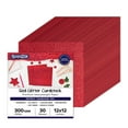 thumbnail image 1 of Cartulina con purpurina SANZIX, color rojo, 12 x 12, 300 g/m², 30 hojas, 1 of 7