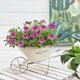 thumbnail image 5 of Ironwork wheel handcart for villa courtyard decoration flower pot for guesthouse balcony and terrace container for outdoor use, 5 of 8