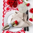 thumbnail image 3 of Table Runner Mat Pad Festival Decoration Tablecloth Reusable Art Craft Polyester Placemat Set Ornament Hotel Restaurant Table Runner, 3 of 9